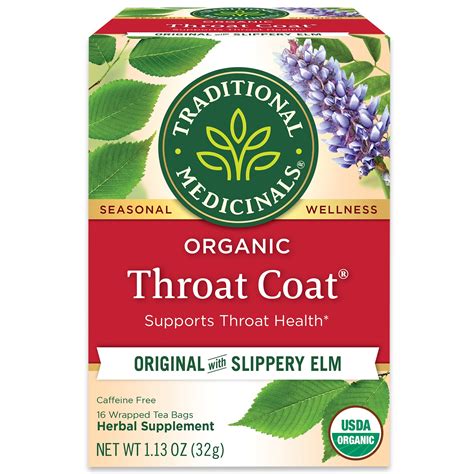 Traditional Medicinals Organic Throat Coat Herbal Tea Pick Up In
