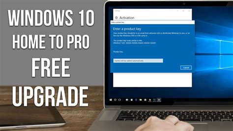 Upgrade Windows 10 Home To Windows 10 Pro Free Youtube