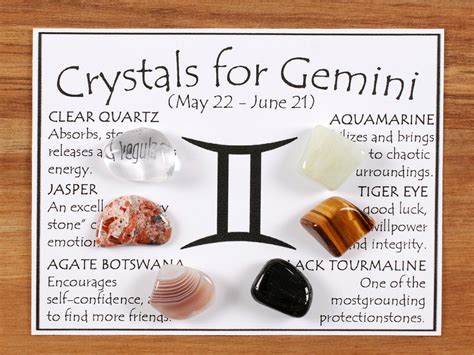 Gemini Birthstones Crystals Set Gemini Crystal Set Crystals Etsy