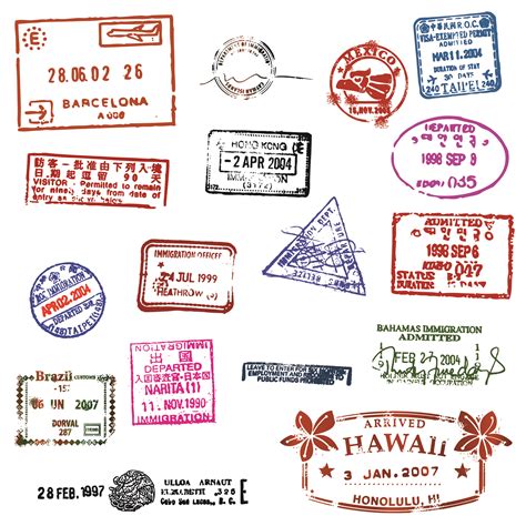 Free Passport Stamps Png Download Free Passport Stamps Png Png Images