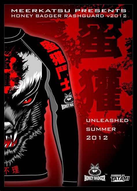 Meerkatsu Art Honey Badger Rashguard V2012 ~ Meerkatsus Blog