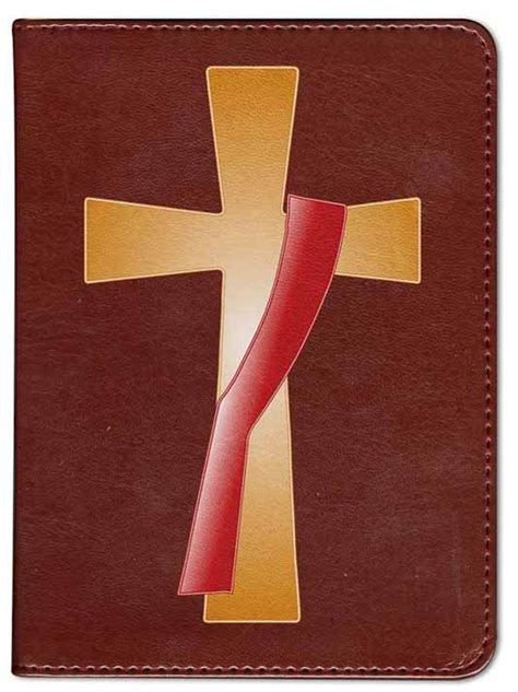Personalized Catholic Bible With Deacons Cross Cover Burgundy Rsvce