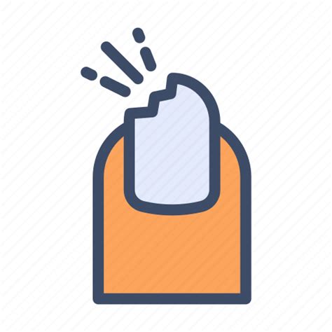 Broken Nail Cut Finger Art Icon Download On Iconfinder