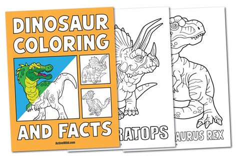 Dinosaur Coloring And Facts Printable Pdf Book To Download My Pets
