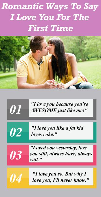 Romantic Ways To Say I Love You For The First Time Say I Love You