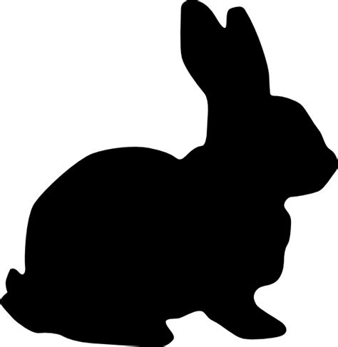Cute Bunny Clipart Silhouette Clipground