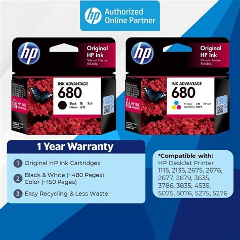 Hp 680 2 Pack Blacktri Color Original Ink Advantage Cartridges At Rs 1350 Mumbai Id