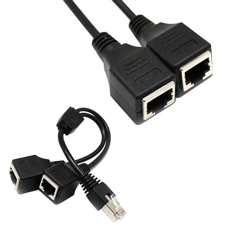 Ethernet Di Estensione Di Lan Del Cavo Accessorio Rj45 Maschio A Doppio