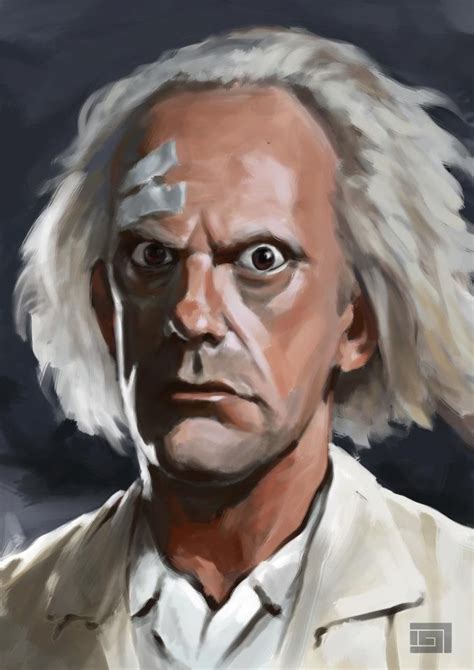 Doctor Emmett Lathrop Brown Back To The Future Doc Brown Portrait