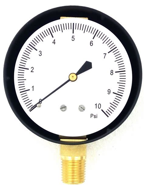 Grainger Approved Pressure Gauge 0 To 10 Psi Range 14 In Npt 1