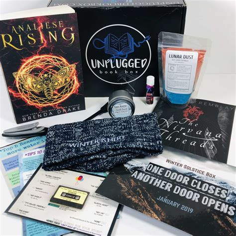 Unplugged book box offers two monthly box options: Unplugged Book Box January 2019 Subscription Box Review ...