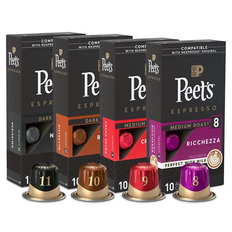 Buy Peets Coffee Bestsellers Espresso Capsules Variety Pack Dark