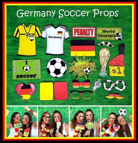 World Cup Germany Soccer Photo Booth Props The Ultimate Fan Etsy
