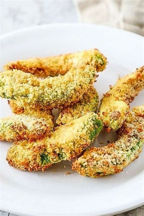 Air Fryer Avocado Fries Recipe Healthy Snacks Easy