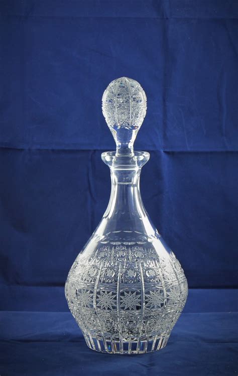 Crystal Bottle With Stopper 750ml Cristalopolis Bleikristall Shop