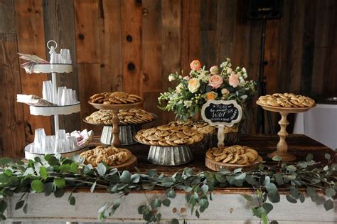 wedding cookie bar cookie table wedding wedding cookies rustic farm wedding