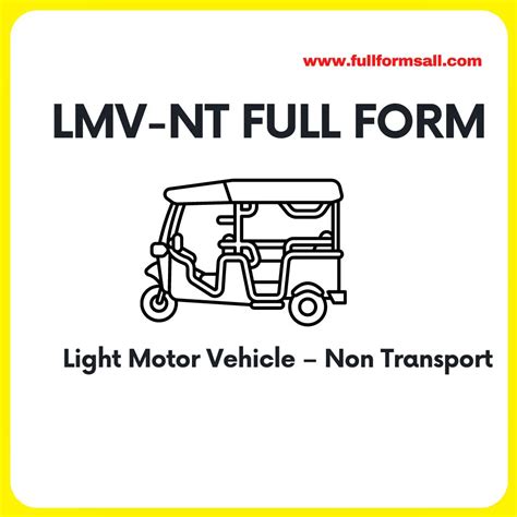 Lmv Nt Full Form Fullformsall