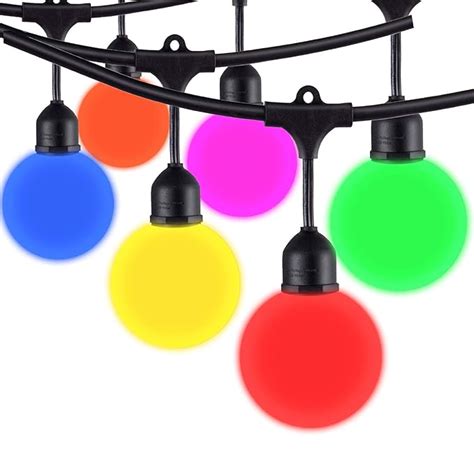 Areful Globe String Lights 12ft Patio Lighting Strand With Led G40