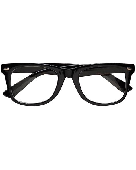 Black Nerd Glasses Without Glasses Costume Accessory Horror