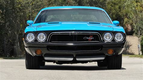 Challenger Resto Mod Petty Blue With One Off Strobe Stripe Hemi With A