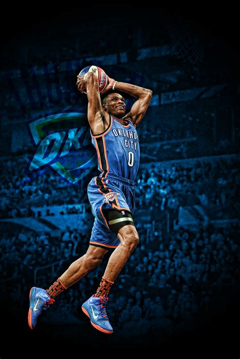 50 Russell Westbrook Dunking Wallpaper Hd Wallpapersafari