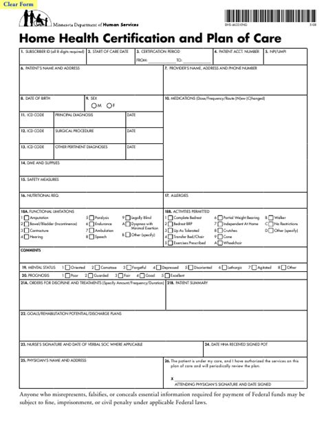 Form Dhs 4633 Eng Download Fillable Pdf Or Fill Online Home Health