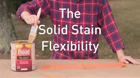 Flood Wood Stain Demonstration Flexible Durable And Watertight Youtube