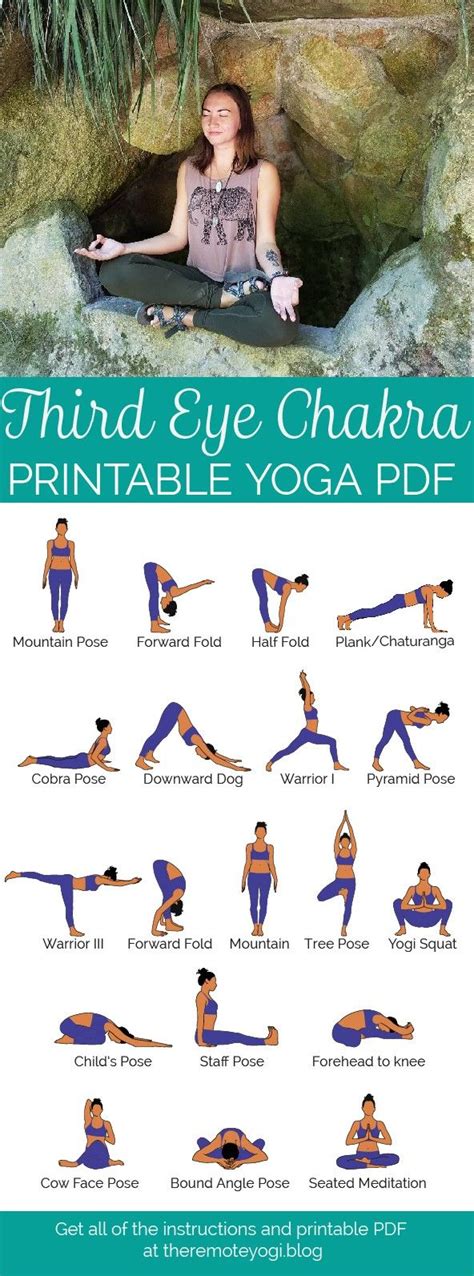 Yoga For The Third Eye Chakra Printable PDF Chakra Yoga Chakra Activation Free Yoga