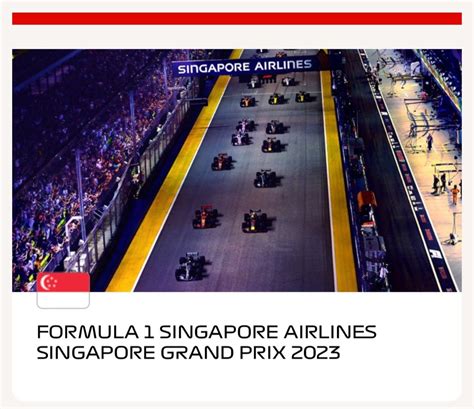 2 X F1 Singapore Grand Prix 2023 Race Day Tickets Tickets And Vouchers