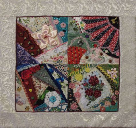 My First Crazy Quilt Learned From Craftsy Crazy Quilts Patterns Crazy