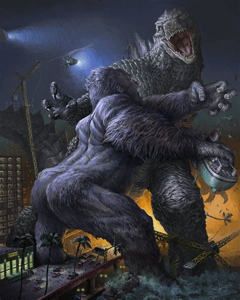 Fanart Jkarts Finished His Godzilla Vs Kong Art Rgodzilla