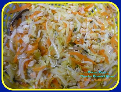 2 cawan tepung gandum 1 biji putih. "Sentuhan RasaKasihMama": ~~Popia Goreng Sayur~~