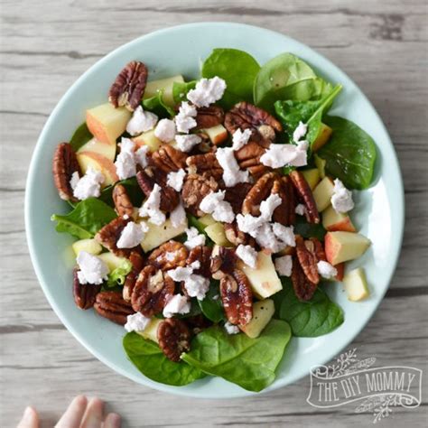 My favorite apple spinach salad. My New Favourite DIY Salad: Spinach, Apple, Goat Cheese ...