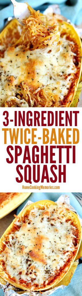 3 Ingredient Twice Baked Spaghetti Squash Recipe Home