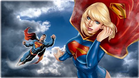 Superman Supergirl In The Clouds 4 Dc Comics Wallpaper 41031061