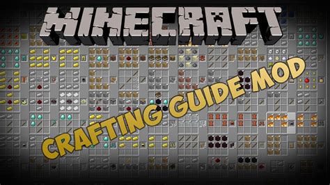 Comment down below what you want the next guide to be on, and what changes i should make. Minecraft Mods - Crafting Guide Mod (Minecraft 1.2.5) - YouTube