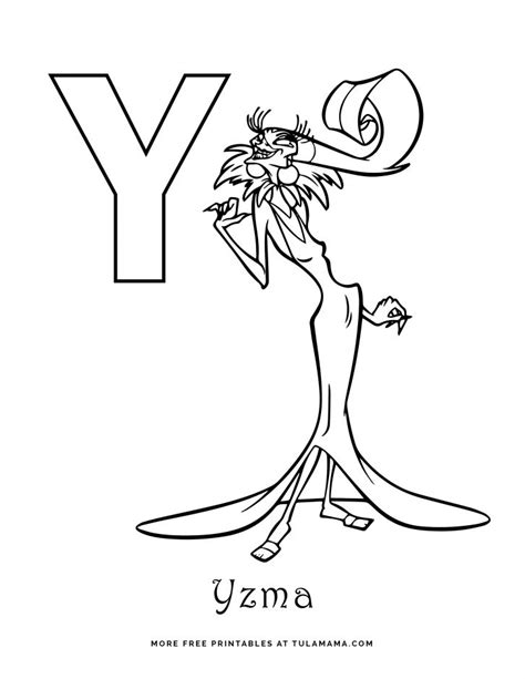 Free Printable Disney Alphabet Coloring Pages Tulamama Disney