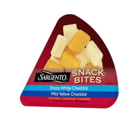 Sargento Sharp White Cheddar And Mild Cheddar Snack Bites 6 Ct 1 Oz