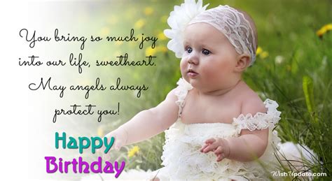 Adorable Birthday Wishes For A Baby Girl In 2020 Birthday Wishes
