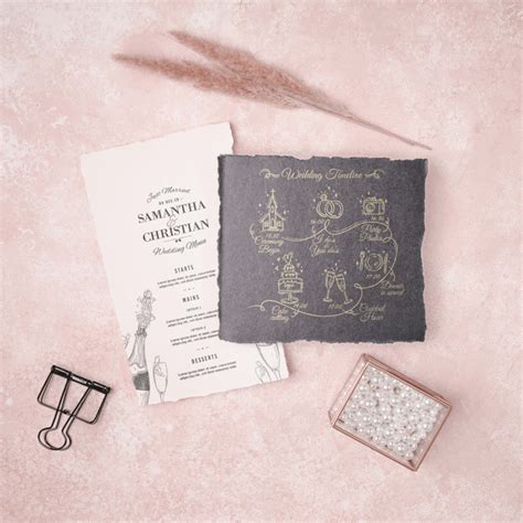 A1, a2, b1 einladung zur hochzeit. Briefpapier hochzeit einladung konzept | Kostenlose PSD-Datei