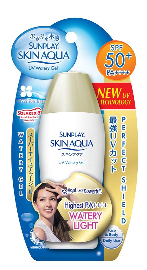 In malaysia, a bottle of sunplay skin aqua uv watery essence retails for rm40.00 and it contains about 50ml of sunscreen. Skin Aqua Review: UV Watery Gel SPF50+ PA++++ & UV Watery ...