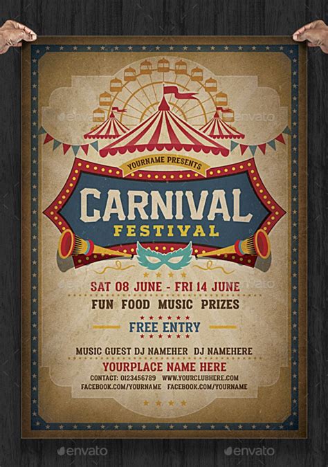 12 Carnival Party Invitation Designs And Templates Psd Ai Pages Doc