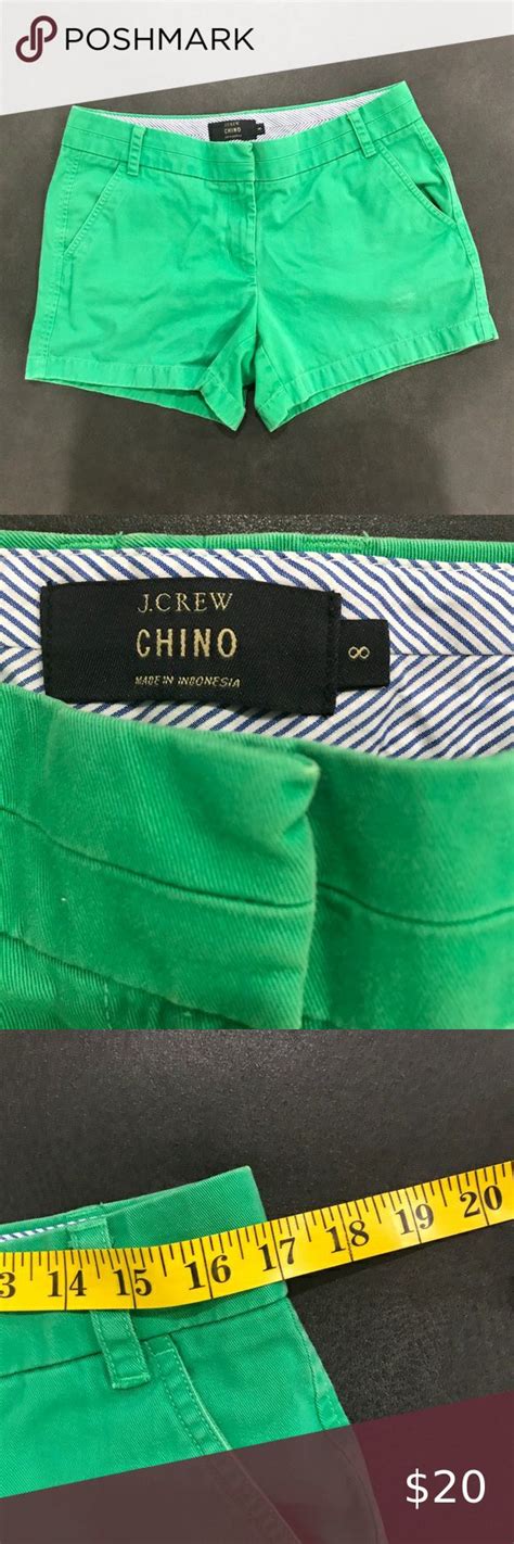 J Crew Green Chino Shorts Size 8 Green Chinos Chino Shorts Chinos Style