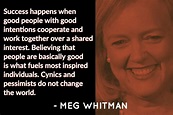 Meg Whitman - YES! We need this now more than ever! Let's work together ...