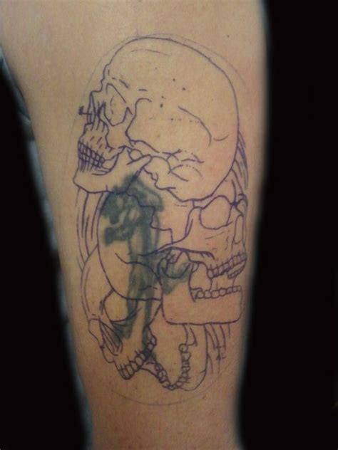There are times when colors used on a tattoo can be covered by other tattoos and if that can t be done the artist will. skull cover up before | Tattoo work, Tattoos, Animal tattoo