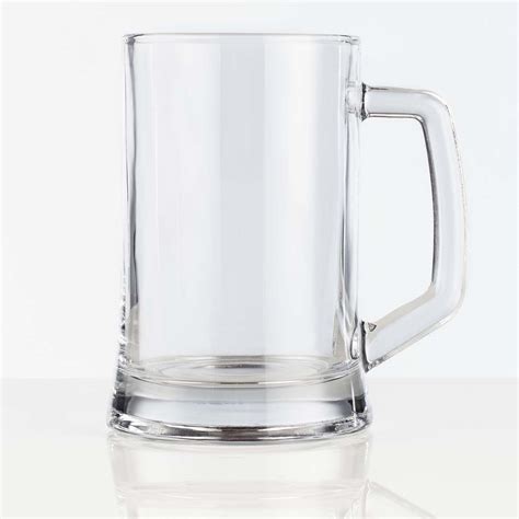 Classic German Glass Stein Beer Mug 22 Oz Capacity