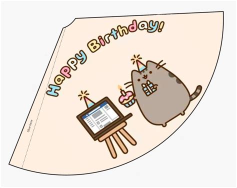 Cat Birthday Hat Printable Hd Png Download Transparent Png Image