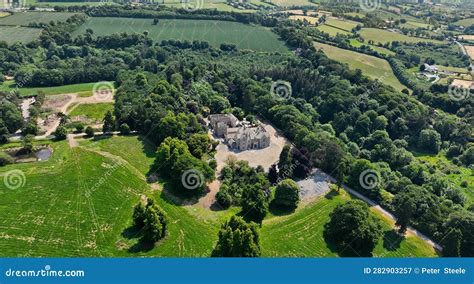 Aerial View Of Gilford Castle Portadown County Down Northern Ireland