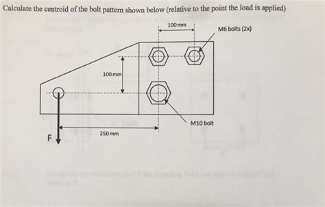 Solved Calculate The Centroid Of The Bolt Pattern Shown