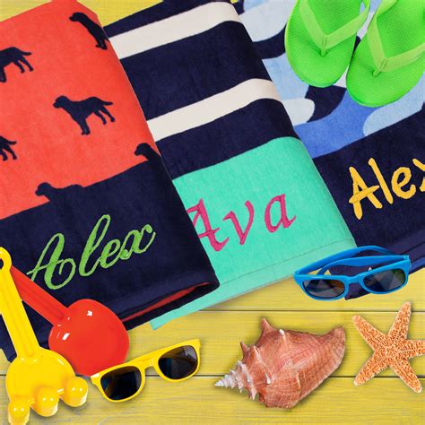 Monogram Beach Towels Photos